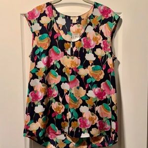 Women’s J.Crew Navy Floral Tank